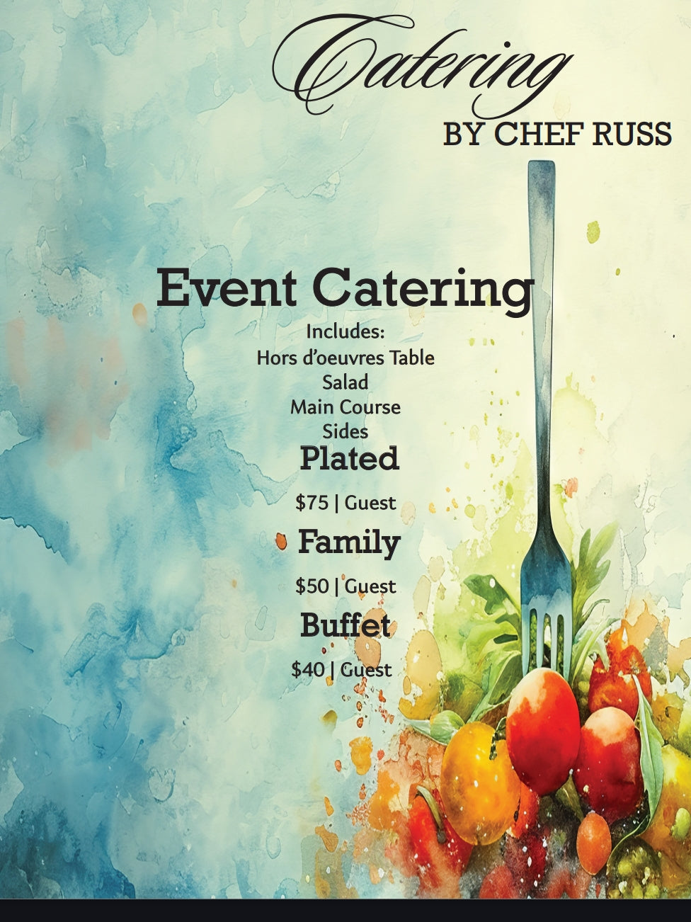 Hocking Hills Wedding Catering Buffet